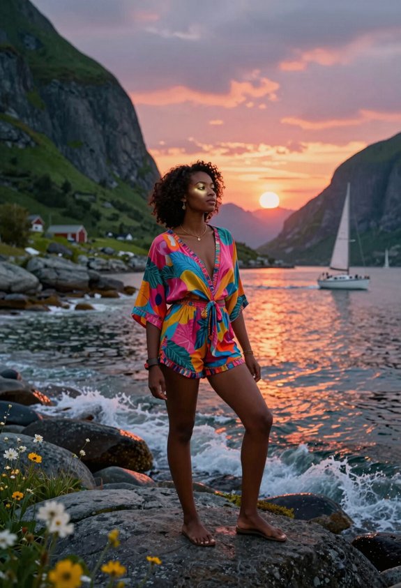 norwegian summer coastal fashion