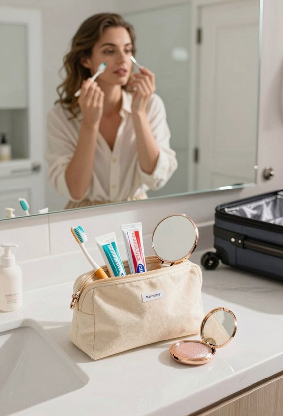 toiletry bag packing essentials