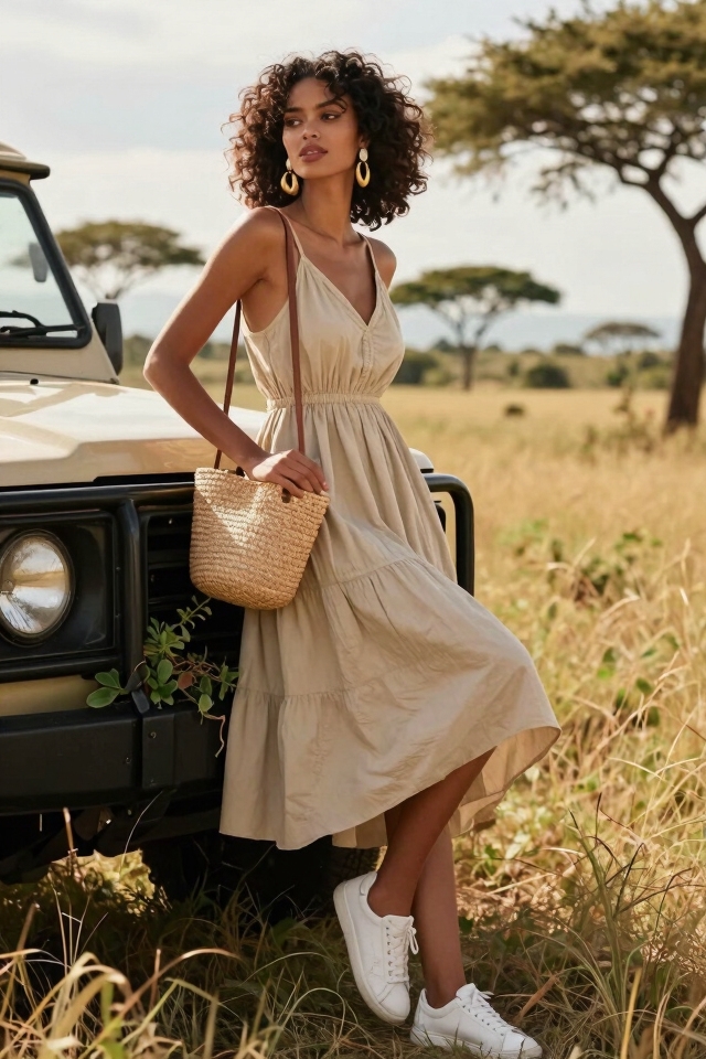 breezy safari inspired ensemble