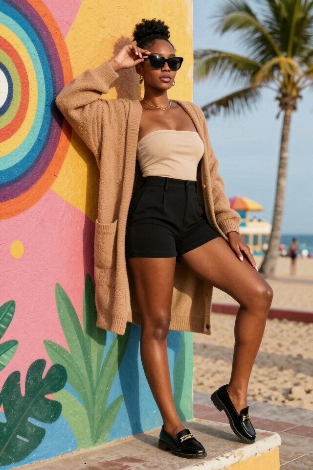 breezy stylish summer layering