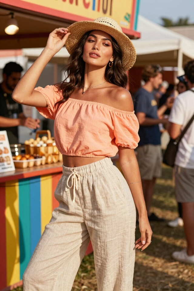 breezy summer festival outfit