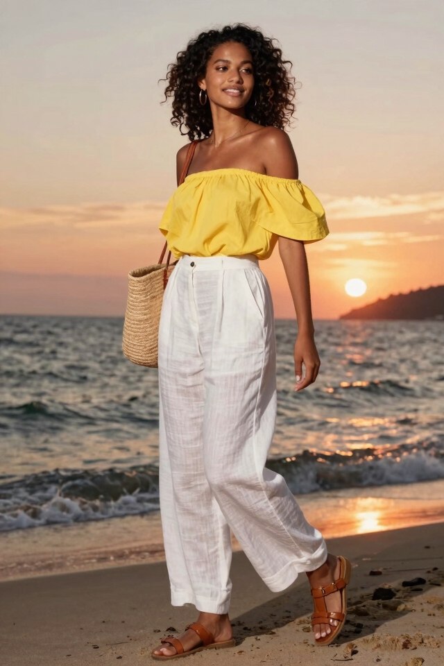 breezy summer sunset style