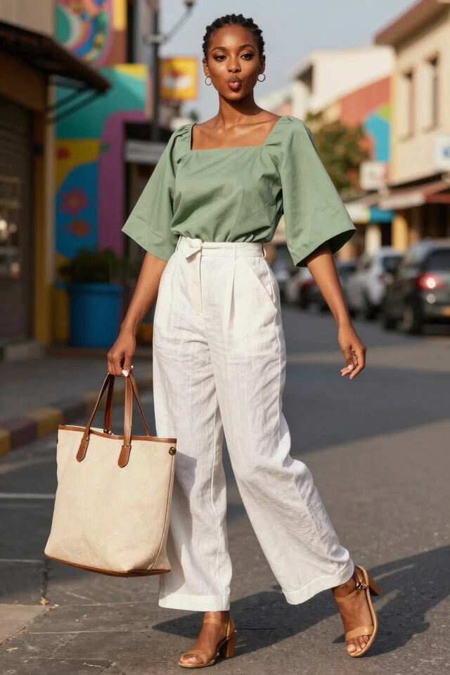 casual breezy sunny outfit