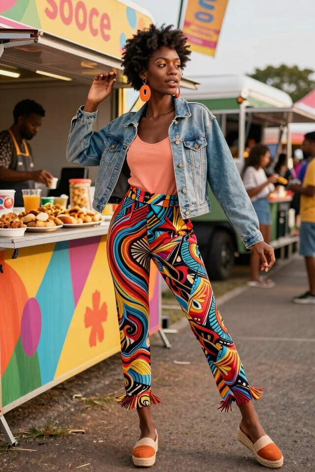 casual colorful festival look