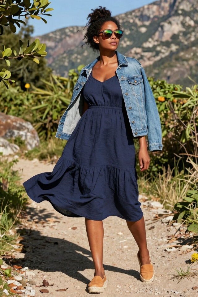 chic hiking trail outfit
