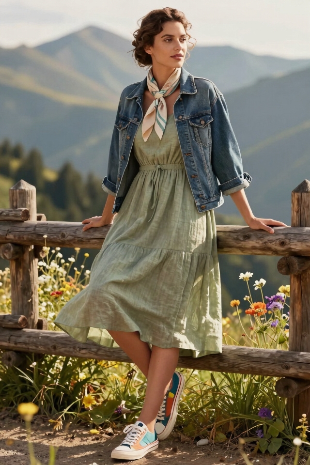 chic summer layered look