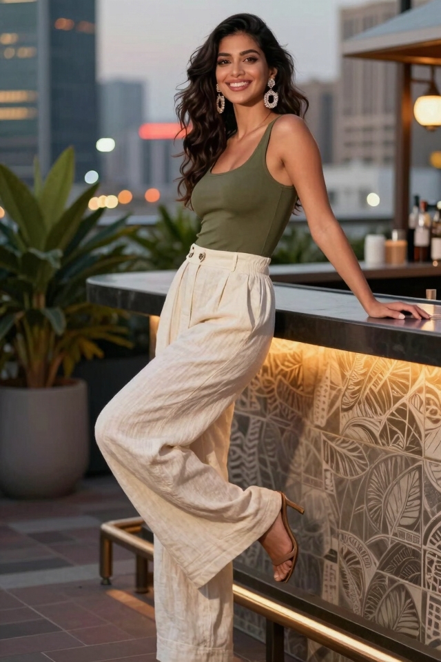 chic summer rooftop look