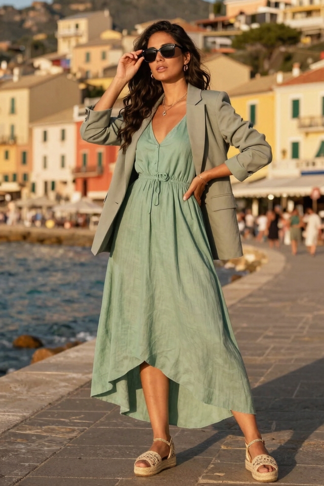 elegant summer daytime outfit