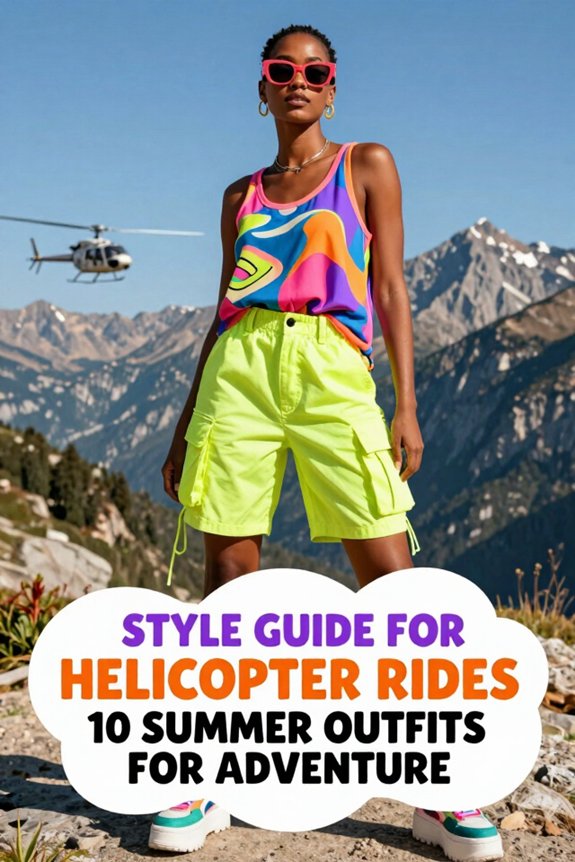 summer helicopter adventure outfits