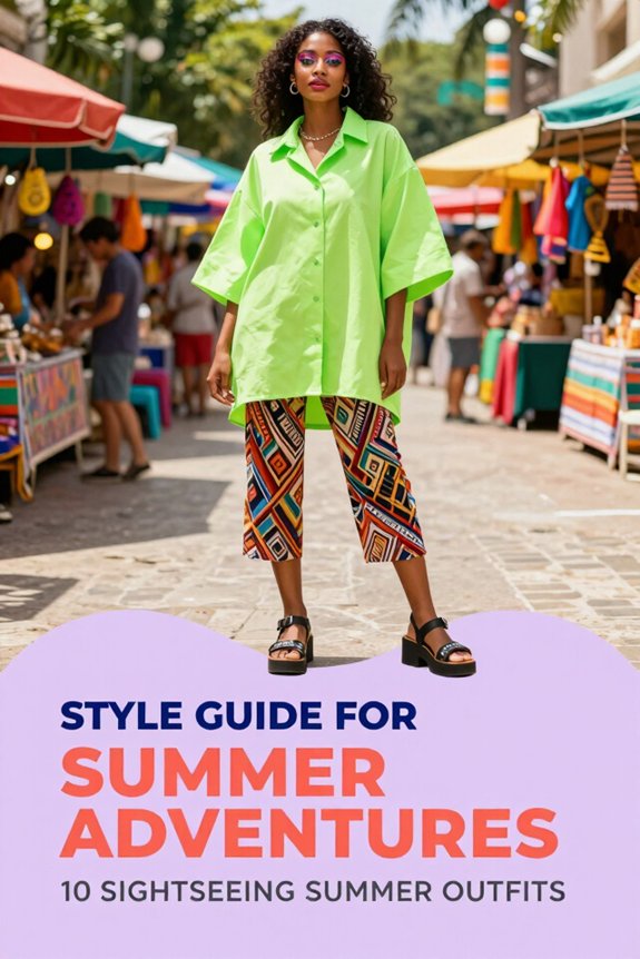 summer sightseeing travel outfits