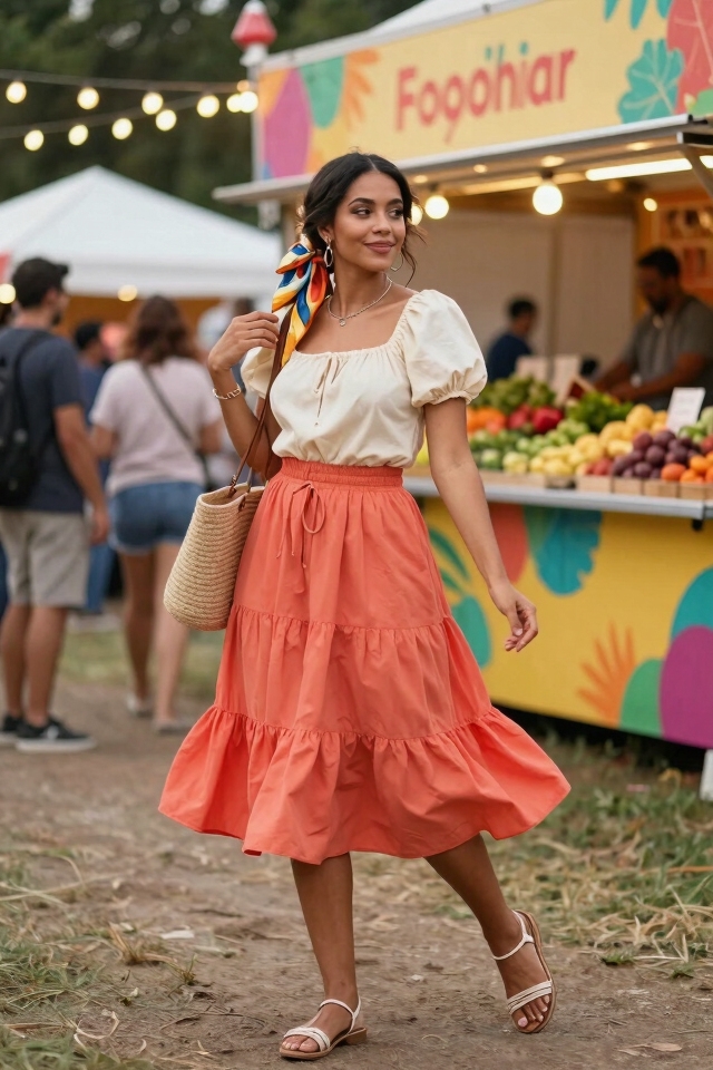 sunny festival chic ensemble